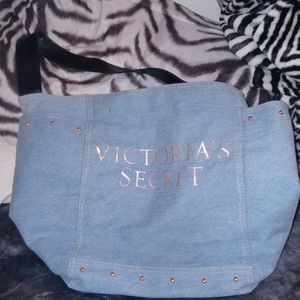 Vs denim tote
